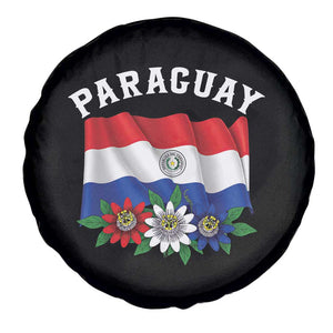 Paraguay Flag Passion Flower Mburucuya Graphic Spare Tire Cover Paraguaya Hispanic Latino Heritage Cultura Pride TS02 Print Your Wear