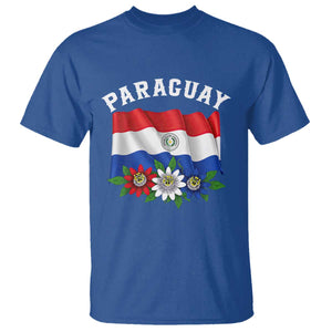Paraguay Flag Passion Flower Mburucuya Graphic T Shirt Paraguaya Hispanic Latino Heritage Cultura Pride TS02 Royal Blue Print Your Wear