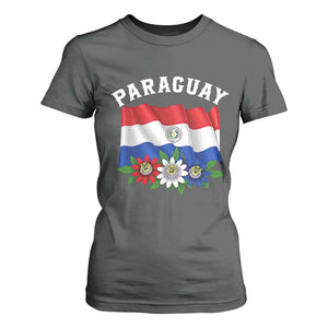 Paraguay Flag Passion Flower Mburucuya Graphic T Shirt For Women Paraguaya Hispanic Latino Heritage Cultura Pride TS02 Dark Heather Print Your Wear