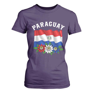 Paraguay Flag Passion Flower Mburucuya Graphic T Shirt For Women Paraguaya Hispanic Latino Heritage Cultura Pride TS02 Purple Print Your Wear