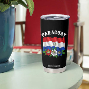 Paraguay Flag Passion Flower Mburucuya Graphic Tumbler Cup Paraguaya Hispanic Latino Heritage Cultura Pride TS02 Print Your Wear