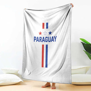 Paraguay Flag Soccer Jersey Style Graphic Throw Blanket Patriotic Paraguaya Pride Football Fans Sports Spirit TS02 Print Your Wear