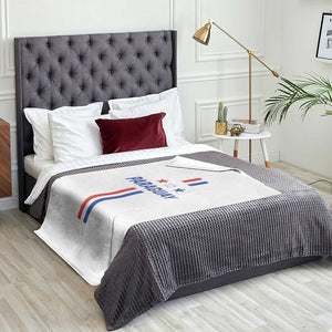 Paraguay Flag Soccer Jersey Style Graphic Throw Blanket Patriotic Paraguaya Pride Football Fans Sports Spirit TS02 Print Your Wear