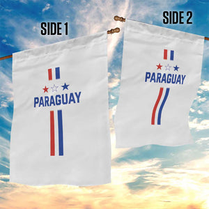Paraguay Flag Soccer Jersey Style Graphic Garden Flag Patriotic Paraguaya Pride Football Fans Sports Spirit TS02 Print Your Wear