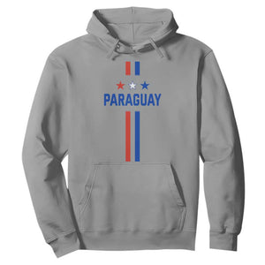 Paraguay Flag Soccer Jersey Style Graphic Hoodie Patriotic Paraguaya Pride Football Fans Sports Spirit TS02 Sport Gray Print Your Wear