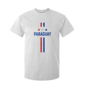 Paraguay Flag Soccer Jersey Style Graphic T Shirt For Kid Patriotic Paraguaya Pride Football Fans Sports Spirit TS02 White Print Your Wear