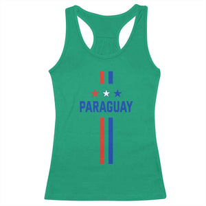 Paraguay Flag Soccer Jersey Style Graphic Racerback Tank Top Patriotic Paraguaya Pride Football Fans Sports Spirit TS02 Irish Green Print Your Wear