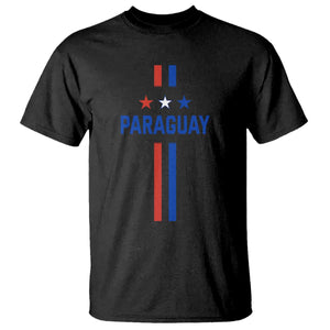 Paraguay Flag Soccer Jersey Style Graphic T Shirt Patriotic Paraguaya Pride Football Fans Sports Spirit TS02 Black Print Your Wear
