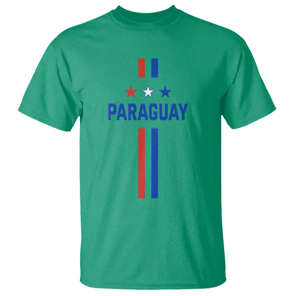 Paraguay Flag Soccer Jersey Style Graphic T Shirt Patriotic Paraguaya Pride Football Fans Sports Spirit TS02 Irish Green Print Your Wear
