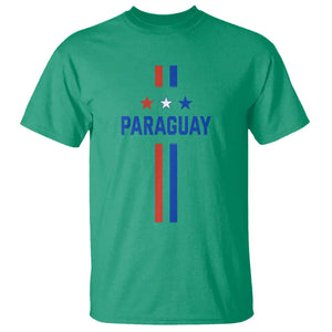 Paraguay Flag Soccer Jersey Style Graphic T Shirt Patriotic Paraguaya Pride Football Fans Sports Spirit TS02 Irish Green Print Your Wear