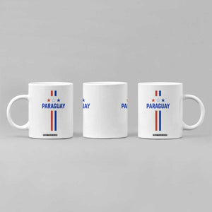 Paraguay Flag Soccer Jersey Style Graphic Coffee Mug Patriotic Paraguaya Pride Football Fans Sports Spirit TS02 Print Your Wear