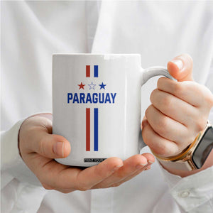 Paraguay Flag Soccer Jersey Style Graphic Coffee Mug Patriotic Paraguaya Pride Football Fans Sports Spirit TS02 Print Your Wear