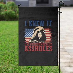 Funny I Knew It Im Surrounded by Axxholes Sci-fi Meme Garden Flag Patriotic Space Parody USA Flag Sarcastic 1980s Movie Quote TS02 Print Your Wear