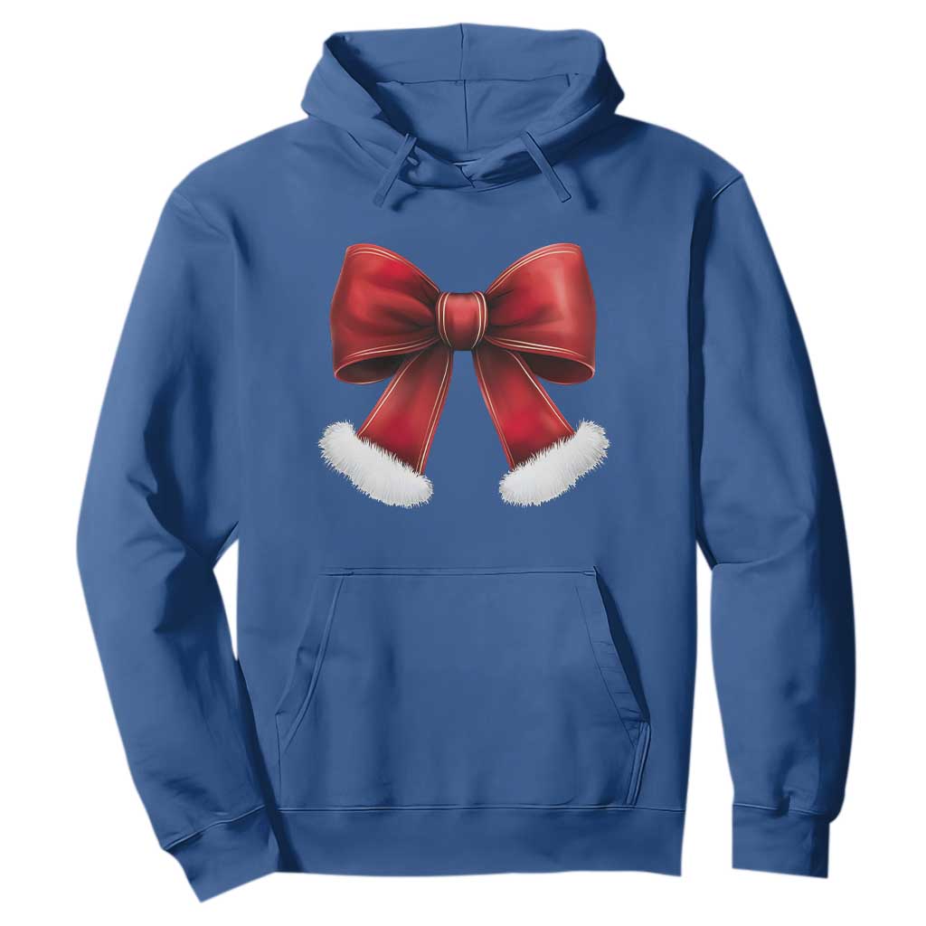 Red Coquette Bow Santa Retro Christmas Vibe Hoodie TS02 Royal Blue Print Your Wear