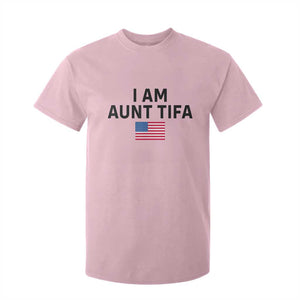 Funny I Am Aunt Tifa T Shirt For Kid Sarcastic Political Meme American Flag TS02 Light Pink Print Your Wear