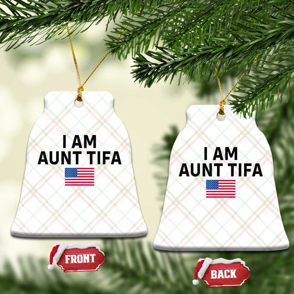 Funny Cat Selfie Bigfoot Xmas Sasquatch Ceramic Ornament Sarcastic Political Meme American Flag TS02 Print Your Wear