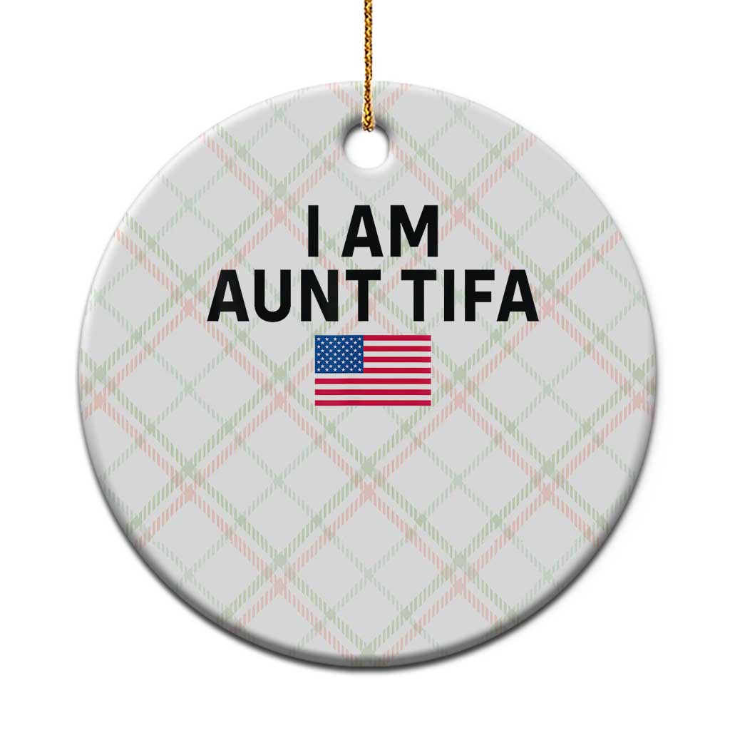 Funny Cat Selfie Bigfoot Xmas Sasquatch Ceramic Ornament Sarcastic Political Meme American Flag TS02 1pc Christmas Plaid Print Your Wear