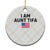 Funny Cat Selfie Bigfoot Xmas Sasquatch Ceramic Ornament Sarcastic Political Meme American Flag TS02 1pc Christmas Plaid Print Your Wear