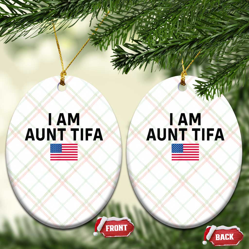Funny Cat Selfie Bigfoot Xmas Sasquatch Ceramic Ornament Sarcastic Political Meme American Flag TS02 Print Your Wear