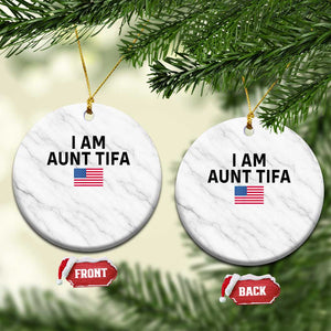 Funny Cat Selfie Bigfoot Xmas Sasquatch Ceramic Ornament Sarcastic Political Meme American Flag TS02 1pc White Marble Print Your Wear
