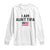 Funny I Am Aunt Tifa Long Sleeve Shirt Sarcastic Political Meme American Flag TS02 White Print Your Wear