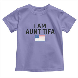 Funny I Am Aunt Tifa Toddler T Shirt Sarcastic Political Meme American Flag TS02 Violet Print Your Wear
