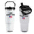 Funny I Am Aunt Tifa Flip Straw Tumbler Sarcastic Political Meme American Flag TS02 One Size: 30 oz White Print Your Wear