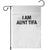 Funny I Am Aunt Tifa Garden Flag Sarcastic Political Satire Minimalist TS02 White Print Your Wear