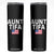 Aunt Tifa Skinny Tumbler Funny Political Sarcasm Patriotic American Flag TS02 Black Print Your Wear