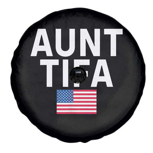 Aunt Tifa Spare Tire Cover Funny Political Sarcasm Patriotic American Flag TS02 Print Your Wear