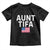 Aunt Tifa Toddler T Shirt Funny Political Sarcasm Patriotic American Flag TS02 Black Print Your Wear