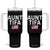 Aunt Tifa Tumbler With Handle Funny Political Sarcasm Patriotic American Flag TS02 One Size: 40 oz Black Print Your Wear