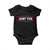 Aunt Tifa Baby Onesie Funny Political Sarcasm Patriotic TS02 Black Print Your Wear