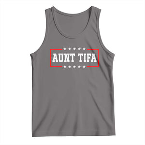 Aunt Tifa Tank Top Funny Political Sarcasm Patriotic TS02 Deep Heather Print Your Wear