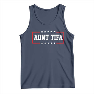 Aunt Tifa Tank Top Funny Political Sarcasm Patriotic TS02 Navy Print Your Wear