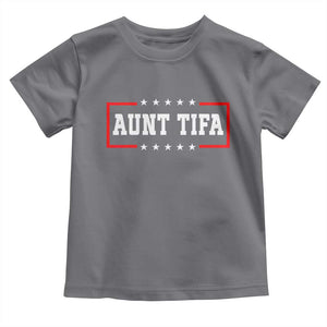 Aunt Tifa Toddler T Shirt Funny Political Sarcasm Patriotic TS02 Charcoal Print Your Wear