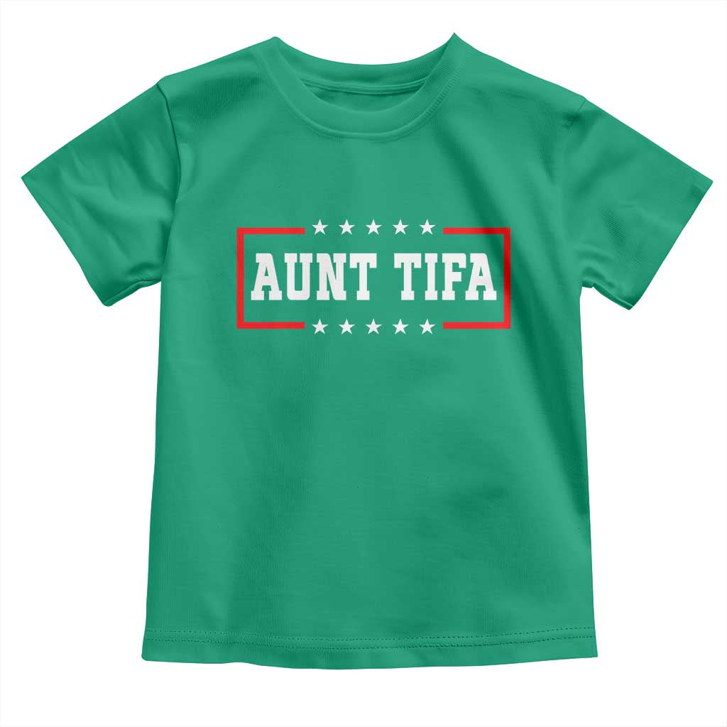 Aunt Tifa Toddler T Shirt Funny Political Sarcasm Patriotic TS02 Irish Green Print Your Wear