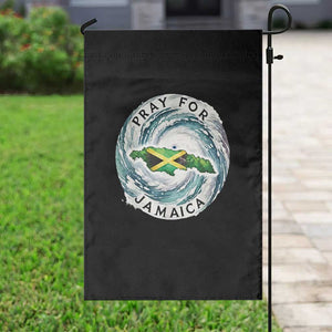 Pray For Jamaica Hurricane Support Garden Flag Strong Island Map and Storm Graphic TS02 Print Your Wear
