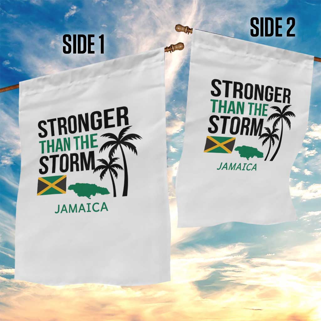 Stronger Than The Storm Jamaica Garden Flag Resilience and Hope Hurricane Awareness TS02 Print Your Wear