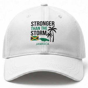 Stronger Than The Storm Jamaica Baseball Cap Resilience and Hope Hurricane Awareness TS02 Print Your Wear