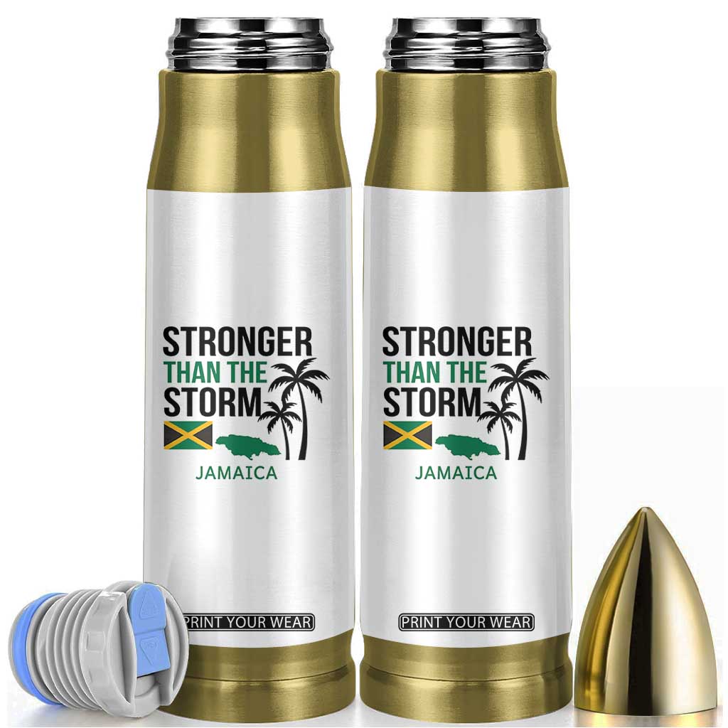 Stronger Than The Storm Jamaica Bullet Tumbler Resilience and Hope Hurricane Awareness TS02 White Print Your Wear