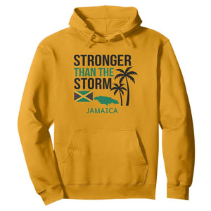 Stronger Than The Storm Jamaica Hoodie Resilience and Hope Hurricane Awareness TS02 Gold Print Your Wear