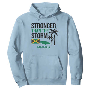 Stronger Than The Storm Jamaica Hoodie Resilience and Hope Hurricane Awareness TS02 Light Blue Print Your Wear