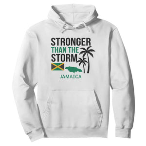 Stronger Than The Storm Jamaica Hoodie Resilience and Hope Hurricane Awareness TS02 White Print Your Wear