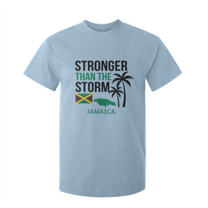 Stronger Than The Storm Jamaica T Shirt For Kid Resilience and Hope Hurricane Awareness TS02 Light Blue Print Your Wear