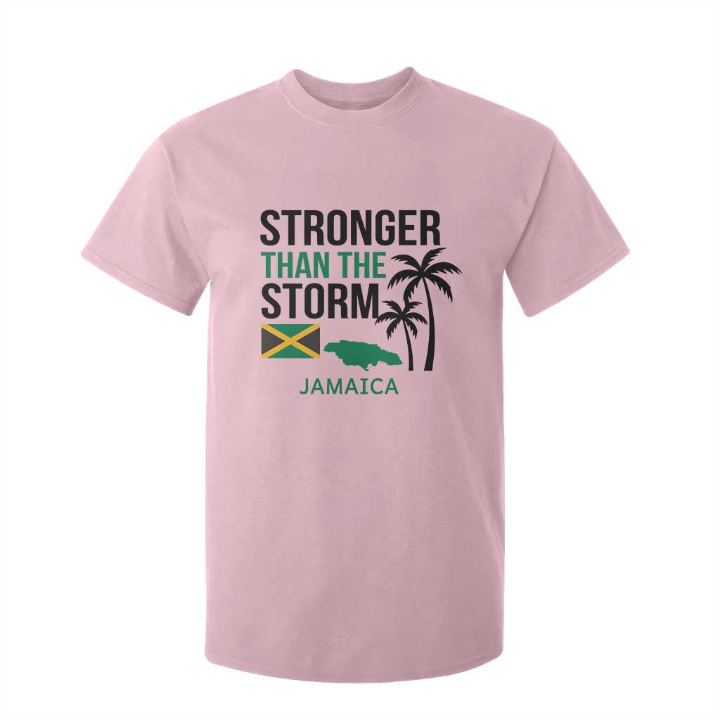 Stronger Than The Storm Jamaica T Shirt For Kid Resilience and Hope Hurricane Awareness TS02 Light Pink Print Your Wear
