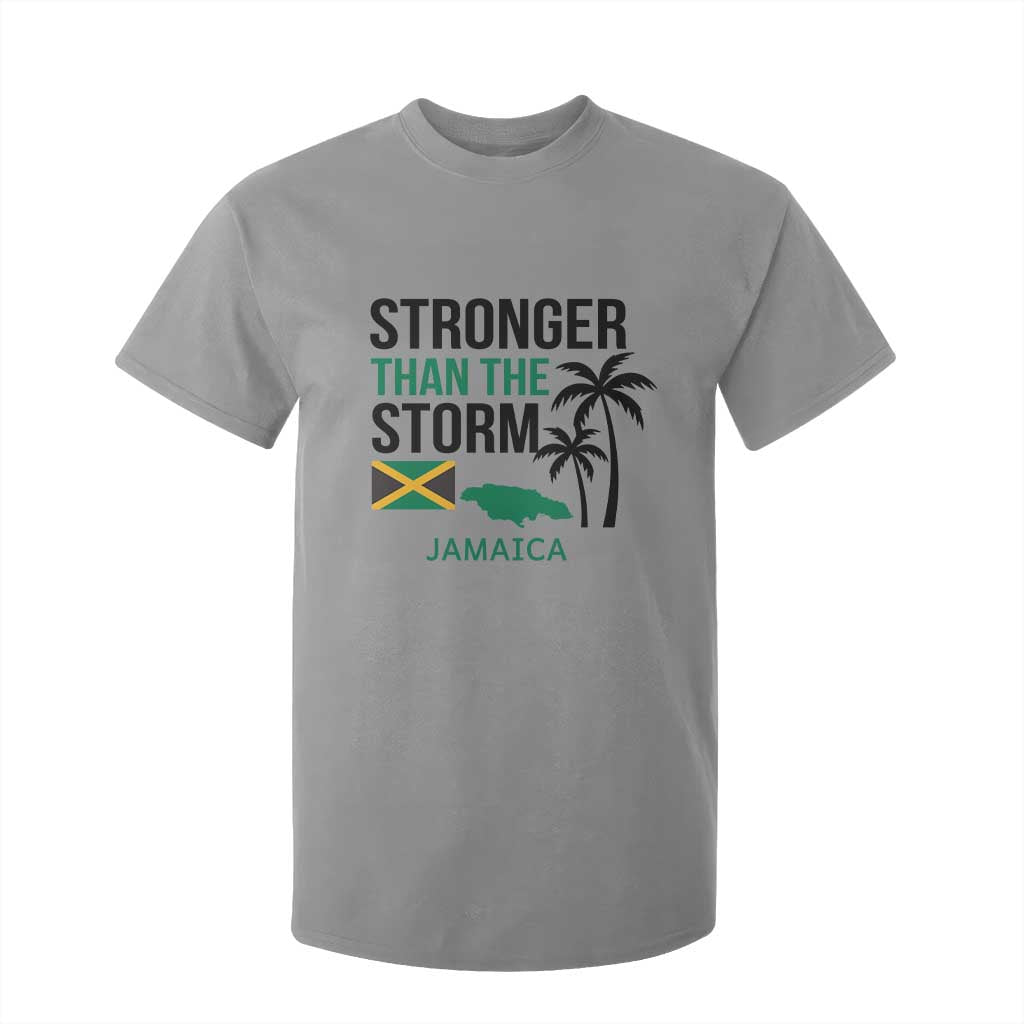 Stronger Than The Storm Jamaica T Shirt For Kid Resilience and Hope Hurricane Awareness TS02 Sport Gray Print Your Wear