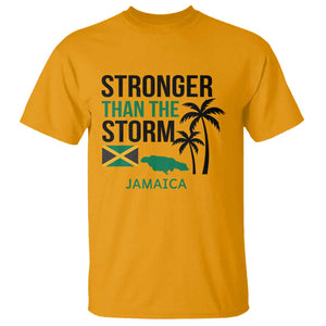 Stronger Than The Storm Jamaica T Shirt Resilience and Hope Hurricane Awareness TS02 Gold Print Your Wear
