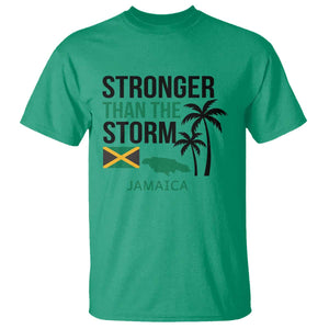 Stronger Than The Storm Jamaica T Shirt Resilience and Hope Hurricane Awareness TS02 Irish Green Print Your Wear