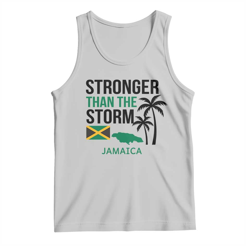 Stronger Than The Storm Jamaica Tank Top Resilience and Hope Hurricane Awareness TS02 Ash Print Your Wear